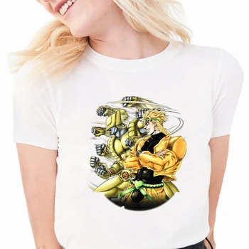 Sievietēm Sieviešu Hip Hop DIO BRANDO Jojo Dīvaino Piedzīvojumu Kujo Jotaro T Krekls Femme Drēbes, T Harajuku Gadījuma T-krekls