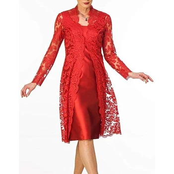 Sieviešu Apģērbu Elegants Māte Oficiālu drees Mežģīnes Mētelis-cietā kleita Vestidos Largos tērpi, Sieviešu apģērbs Pavasara Vasaras drēbes Dobi
