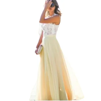 Sieviešu Garo Maxi Kleita Līgavas Mežģīnes Modes Puse Kleita Bez Piedurknēm, Kāzu Svinības, Elegants Ikdienas Valkāšanai