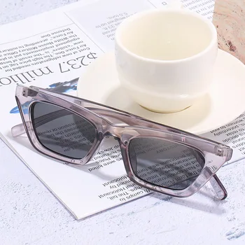 Sieviešu Modes Saulesbrilles Taisnstūra Vintage Kaķa Acs, Saules Brilles Classic Ir 2021. Modes Luksusa Zīmolu UV400 Āra Oculos De Sol