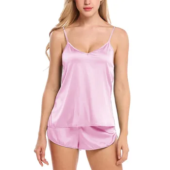 Sieviešu Nightgowns Sexy Apakšveļa Komplekts Mežģīņu Kultūraugu Top Bikses, Pidžamas Komplekts Sleepwear Satīna Pijama Naktsveļu Pyjama Femme Nakts Tērps