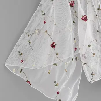 Sieviešu topi un blūze 2020. gadam krekls Ziedu Blūze Jaciņa Plānas Outwear Dobi No Vāka Līdz femme grande taille et chemisier femme