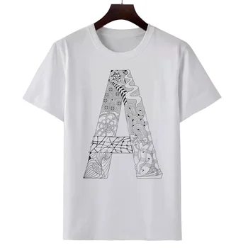 Sieviešu vasaras balts jauki vēstuli attēlu drukāt T-krekls ar īsām piedurknēm apaļā apkakle top modes gadījuma T-krekls top