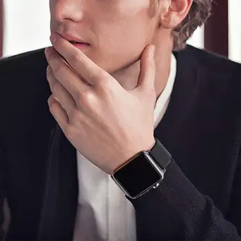 Siksnu Apple skatīties Joslas 44mm 40mm 38mm 42mm 44 mm Metāla smartwatch watchband Magnētiskā Cilpa aproce iWatch 3 4 5 6 se band