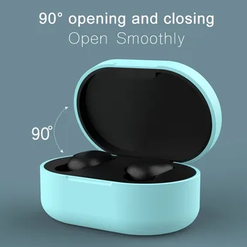 Silica gel Soft Gadījumos Xiaomi Redmi AirDots Earbuds uzlādes Lodziņā Protecter mi Airdots ausī Carcasa Fundas Eirdots Etui