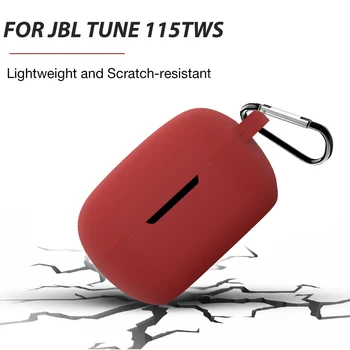 Silikona Austiņas uz Lietu Par JBL Melodija 115TWS Austiņas Aizsargs Korpusa Aksesuāri Gadījumā Ar HookAccessories