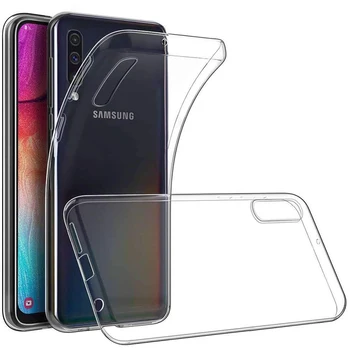 Silikona Crystal Case For Samsung Galaxy A10 A20 A20e A30 A40 A50 A60 A70 A80 A90 5G M10 M20 M30 Mīksto TPU Aizsardzības Aizmugurējo Vāciņu