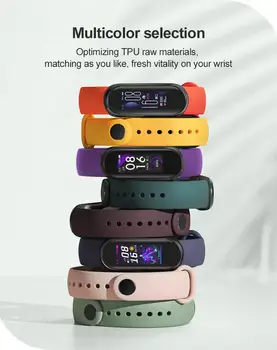 Silikona Kontrastējošas Krāsas Watchband Par Xiaomi Mi Grupa 5 Pro Dual Krāsas Sporta Nomaiņa Aproce Siksnu Xiaomi Mi Grupa 5
