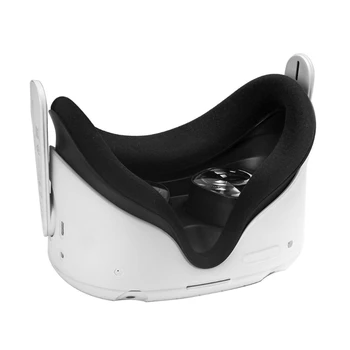 Silikona seguma Čaulas Gadījumā Oculus Quest 2 VR Austiņas, Galvas Vāka Ādas Anti-Skrāpējumiem Uz Oculus Quest 2