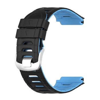 Silikona Smart Watch Band Dubultā Krāsu Delnas Siksniņu, lai Garmin Priekštecis 920XT Skatīties Joslas Ārējo apdari Daļas