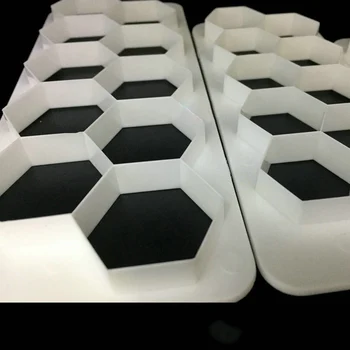 Silikona Veidnē 3pcs Sešstūra Ģeometrija Pomādes Cookie Cutter Kūka Pelējuma Cepumu Konditorejas Dekorēšanas Instrumentiem Cepšanas Veidnes