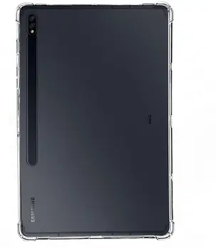 Sillicon Skaidrs Case for Samsung Galaxy Tab S7 Plus 12.4 SM-T970 T975 Triecienizturīgs TPU Aizmugurējo Vāciņu Galaxy Tab S7 11