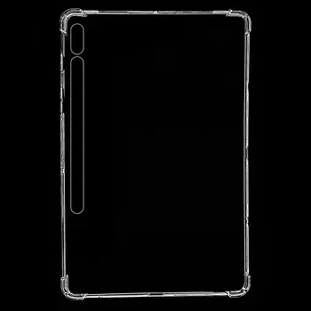 Sillicon Skaidrs Case for Samsung Galaxy Tab S7 Plus 12.4 SM-T970 T975 Triecienizturīgs TPU Aizmugurējo Vāciņu Galaxy Tab S7 11