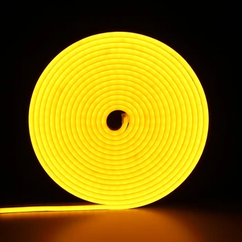 Silīcija slim LED Neona flex virves gaismas SMD2835 12 Voltu 7w 6x12mm Silikona neonflex Bendable Ūdensizturīgs Par DIY Neona Zīme