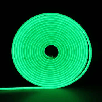 Silīcija slim LED Neona flex virves gaismas SMD2835 12 Voltu 7w 6x12mm Silikona neonflex Bendable Ūdensizturīgs Par DIY Neona Zīme