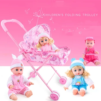 Simulācijas Baby Lelle Humanoīdu Lelle, Baby Klaidonis Lelle Accessorie Var Runāt Mirgo Zēns Meitene Bērni Spēlē Māja Rotaļlietu Dzimšanas Dienas Dāvana