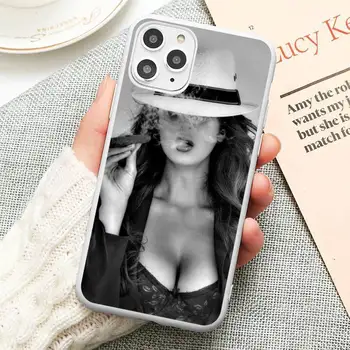 Slepkava Sexy Gangsta Meitene Sexy Ass Telefonu Gadījumā Konfektes Krāsu iPhone 6S 6 7 8 11 12 XS X SE 2020. GADAM XR mini pro Plus MAX būtiska