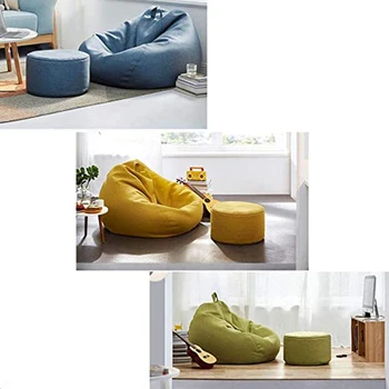 Slinks Sofa Cover Nepiepildītu Veļa Recliner Sēdekļa Pupu Maiss Puff Dīvāns Tatami Dīvāns Segtu Sadzīves Priekšmeti,