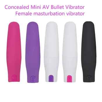 Slēpts USB Uzlādes Mini AV Bullet Vibrējošais Ola Sieviešu Masturbator Vibrators Vīriešu un Sieviešu Pāris Seksa Rotaļlietas Sieviešu Seksa Rotaļlietas