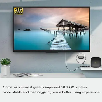 Smart Bezvadu TV Kastē 4K Augstas Izšķirtspējas Multivides Atskaņotājs 1G+8G Wifi Set-Top Box Digitālo Satelīta Uztvērēju, HDTV Kaste