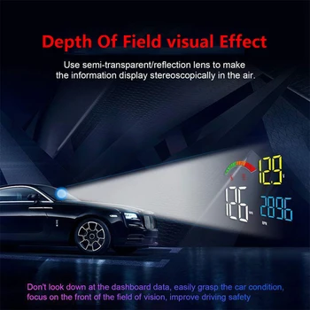 Smart Elektronika Head Up Displejs Auto C800 OBD2 Displejs HUB Vējstikla Projektoru, Digitālo Auto GPS Spidometrs Par Peugeot 407