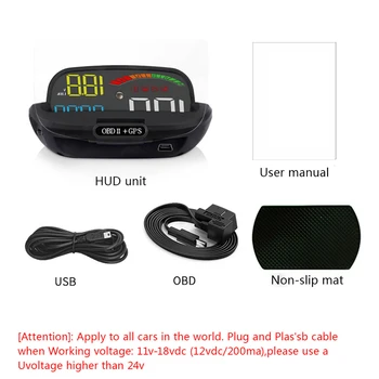 Smart Elektronika Head Up Displejs Auto C800 OBD2 Displejs HUB Vējstikla Projektoru, Digitālo Auto GPS Spidometrs Par Peugeot 407