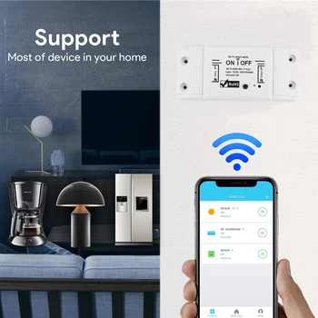 Smart Gaismas Slēdzi Modulis Universālā Slēdzi, Slēdzis Wi-Fi Tuya Smart Dzīves APP Bezvadu Tālvadības pults Darbojas Ar Alexa, Google Home