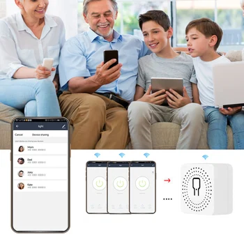 Smart Home House Wifi Bezvadu Tālvadības Slēdzi Slēdzis Domotic LED Gaismas Kontrolieris Modulis Alexa, Google Home Smartlife Tuya APP