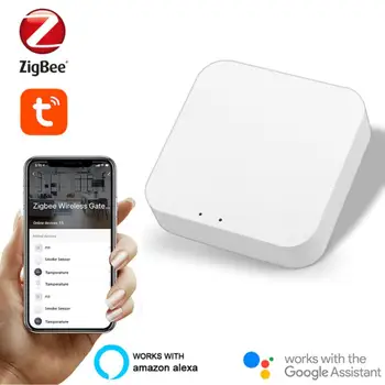 Smart Home Tuya Mini Zigbee Tilta Zigbee Vārti Hub Portatīvo Smart Dzīves APP Remote Darbojas Ar Alexa, Google Home Viegli Uzstādīt