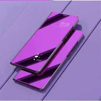 Smart Mirror Flip Case For Xiaomi Mi 9 SE 9T Mi 8 Lite, Ņemiet vērā, 10 Pro attiecas Uz Xiomi Mi A1 A2 A3 Lite Sajauc 2 3 Poco X2 F2 X3 NFC