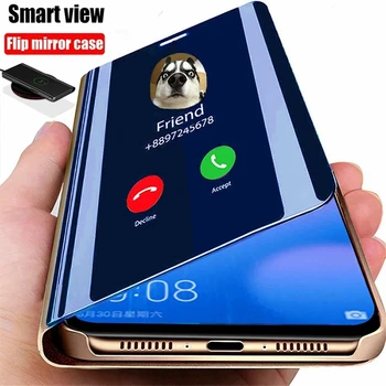 Smart Mirror Flip Tālrunis, Gadījumā, Huawei Honor 10 20 30 8X 9X 9.A 8.A P40 P30 P20 Mate 20 Pro Lite P Smart Z Y9S Y5 Y6 Y7 Y9 2019