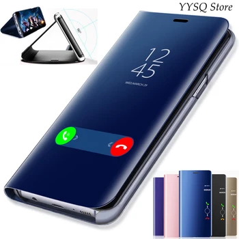 Smart Mirror Luksusa Telefonu Gadījumā Samsung Galaxy J7 (2018. Gadā) J8 Galaxy J7 (2018. gadā) SM-J737U J8 J810F / DS aizsardzības flip case