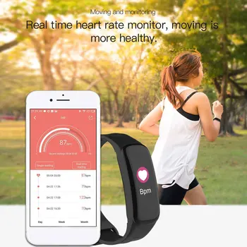Smart Pulksteņi Smart Josla Sporta Fitnesa Rokassprādze Tracker Pedometrs Sirdsdarbība, Asins Spiediena Monitoru, Bluetooth Aproce Vīrieši Sievietes