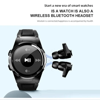 Smart Skatīties S201 Bluetooth Austiņas TWS Bluetooth Austiņas 2In1 par Smartwathc S201 smart skatīties piederumi austiņas