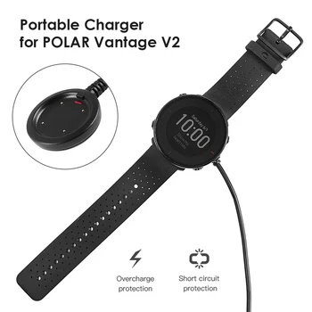 Smart Skatīties USB Lādētāju POLAR Skatu V2/SMILTIS X/Ignite/Vantage V/Vantage M Smart Skatīties Bezvadu Lādēšanas Kabelis
