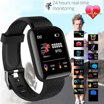 Smart Skatīties Vīrieši Sievietes Ūdensizturīgs asinsspiediens, Sirds ritma Monitors Sports Fitness Tracker Aproce Smartwatch IOS Android