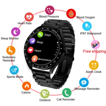 Smart Skatīties Vīriešu, Sieviešu Smartwatch Par Xiaomi Apple Android Sports Fitness Miega asinsspiediens Oxyen GPS Tracker Luksusa Rokas
