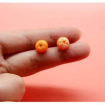 Smieklīgi Cute Mini Simulācijas Pīlings Mazu Apelsīna Asimetrisks Sveķu Auskari Sieviešu Modes Personības Radošo Rotaslietas, Dāvanas