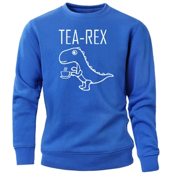 Smieklīgi Sporta Krekls Vīriešiem Tējas Rex Crewneck Sporta Krekli Joks Pun Jurassic Dinozauru Dzert Kafiju Hoodies Karikatūra Streetwear Sporta