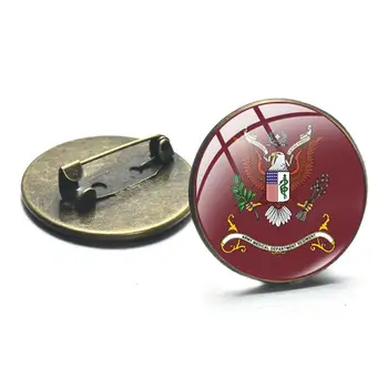 SONGDA ASV Departaments, Brošas un Piespraudes DOD DA NAV DAF USMC Simbolu, Stikla Kārtu Atloks Pin Žetons Piemiņas Dekoratīvās Rotas