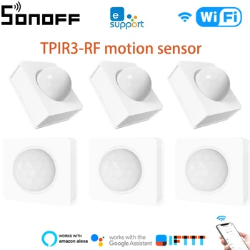 SONOFF TPIR3-RF 433MHZ RF Kustības Sensors Ērts Smart Ierīces –433MHZ RF PIR Signāla Darbu Ar ZigBee Tilta Pa EWeLink APP IFTTT