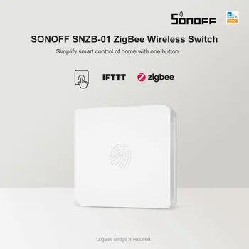 SONOFF Zigbee Bezvadu Slēdzis SNZB-01 Smart Home Automation Modulis Darbam Ar Zbbridge Atbalstu, Alexa, Google Home eWelink IFTTT