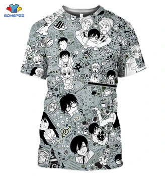 SONSPEE 3D Druka, Lūdzu, Dont Kauslis, Man Nagatoro Sejas Anime Vīriešu, Sieviešu T-krekls Vasaras Gadījuma Harajuku Apģērbu Grafiskais T-krekli