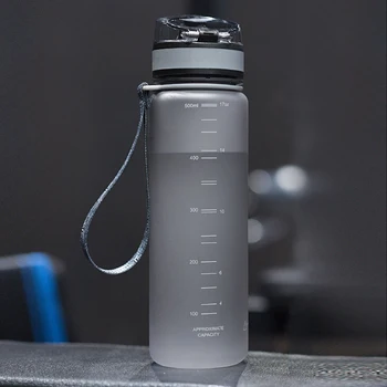 Sporta Ūdens Pudele 350ML-1000ML Olbaltumvielu Kratītāju Āra Ceļojumu Portatīvo Leakproof Drinkware Plastmasas Mans Dzēriena Pudeles BPA Karstā