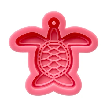 Spoži Glancēts Silikona Sveķu Veidnes Diy Bruņurupuča aizsardzība Keychain Pelējuma DIY Keychain Kulons Rotaslietas Epoksīda Sveķu Crafting Veidnes