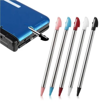 Spēles Piederumi 5gab Krāsas Metāla Bagāžnieka Stylus Touch Pen Nintendo 3DS XL N3DS LL Spēļu Piederumi