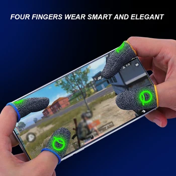 Spēļu Gaismas Pirkstu Uzmava Elpojošs Rokai, Lai PUBG Mobilās Spēles Touch Screen Pirkstu Gultiņas Segtu Sensitive Touch, Mobilo