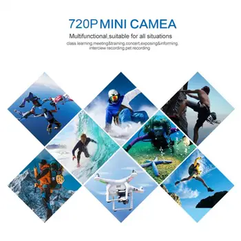 Sq11 Mini Kamera, 720P HD Sensors, Nakts Redzamības Videokameru Kustību DVR Mikro Kameru, Sporta DV Video Maza Kamera Cam KV. 11