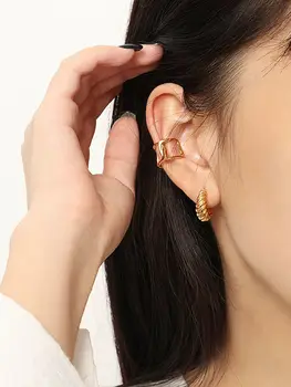S'STEEL Vienkāršu Zelta Earings Mārciņa 925 Sudraba auskariem Dāvana Sievietēm Minimālisma Auskars Personalizētu Punk Smalkas Rotaslietas