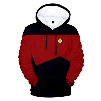 Star Trek 3D Hoodies Tautas sporta Krekli ar garām Piedurknēm Apģērbs Rudens/ziemas Cosplay Hoodies Plus Lieluma Vīriešiem/sievietēm, Streetwear Gadījuma